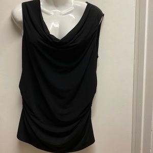 Ladies cowl neck sleeveless blouse